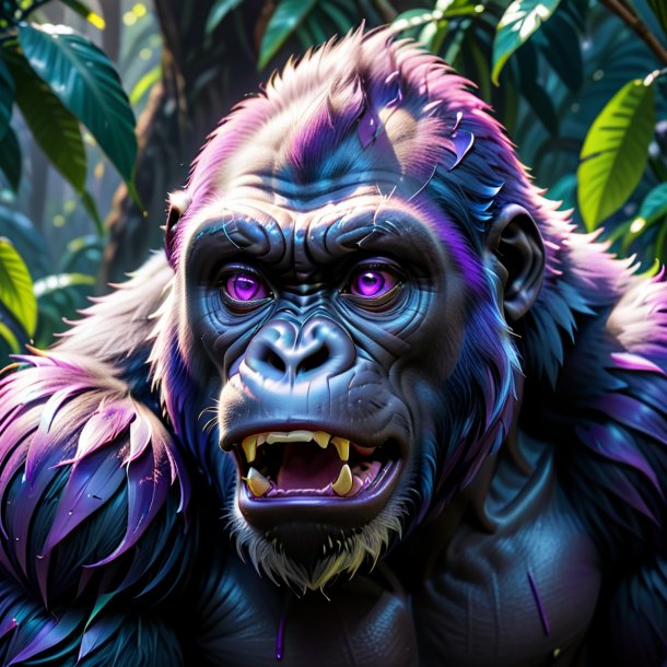 Pic of a purple crying gorilla