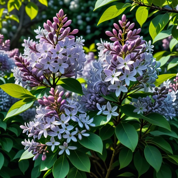 Depiction of a gray syringa