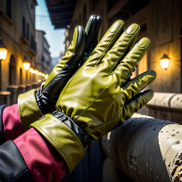 Portrait d'un gants d'olive en béton