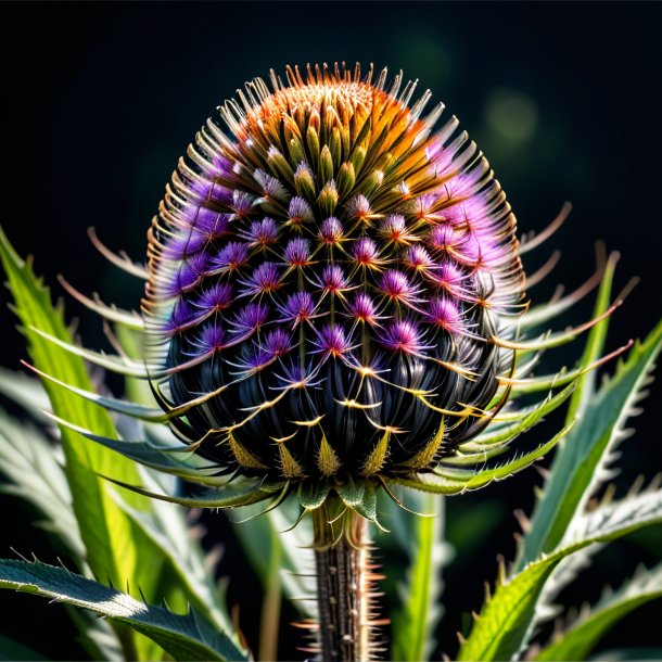 Image d'un teasel noir