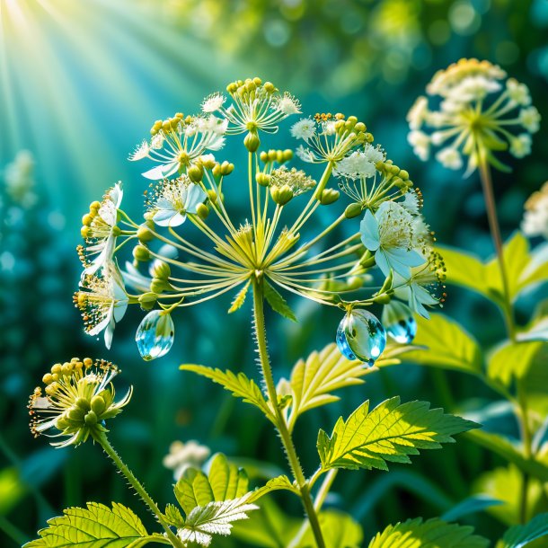 Photography of a aquamarine meadowsweet