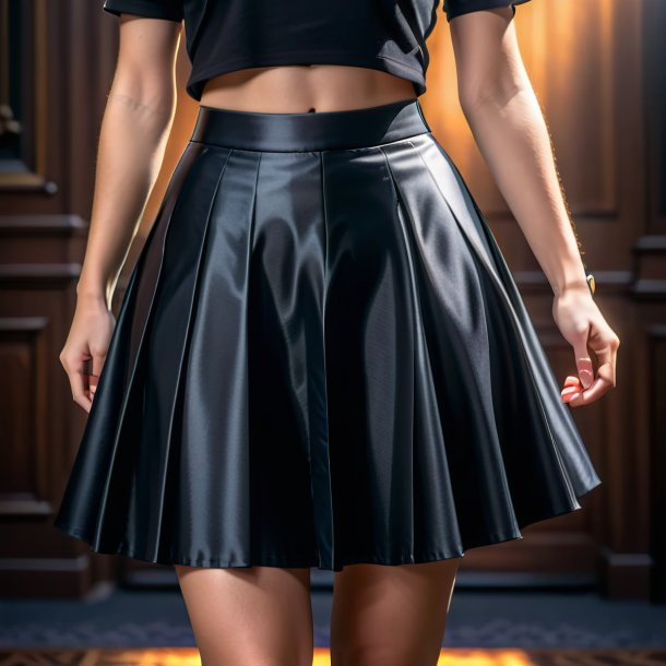 Photo of a black skirt from iron