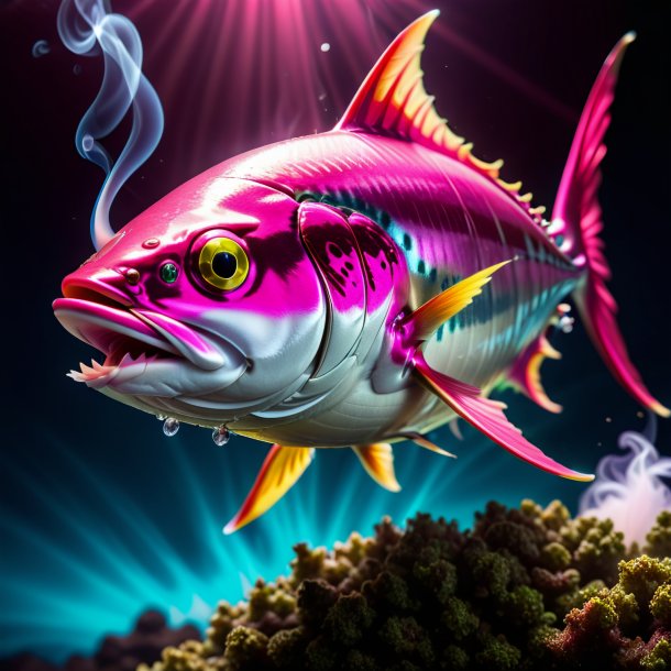 Pic of a fuchsia smoking tuna