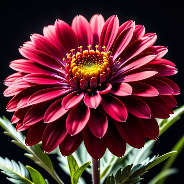 Photo d'un xeranthemum rouge