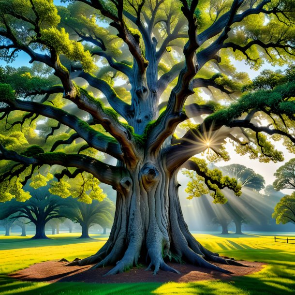 Portrait of a gray oak