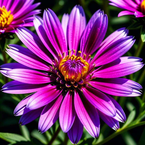 Imagery of a magenta aster