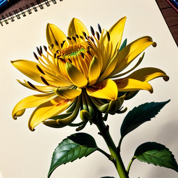 Sketch de um ulex-gallii de marfim