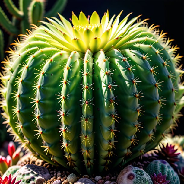 Depicting of a lime cactus