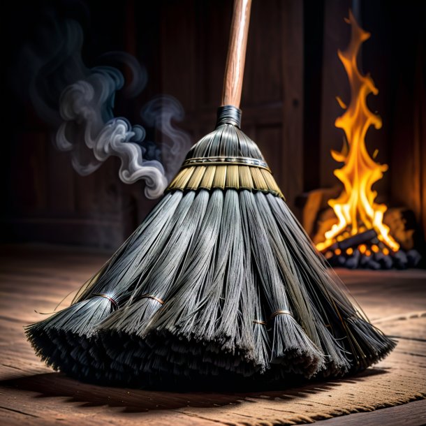 "image of a charcoal broom, spanish"