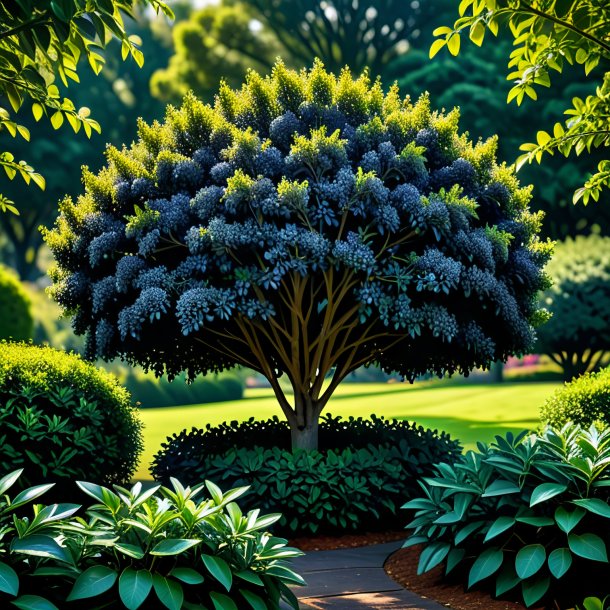 Picture of a black privet