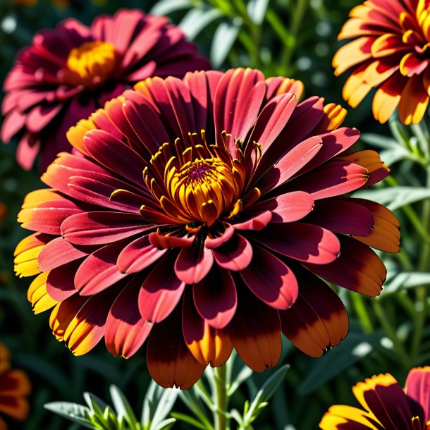 "portrait d'un marigold pourris, jardin"