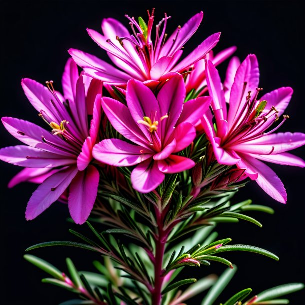 Figure of a hot pink rosemary