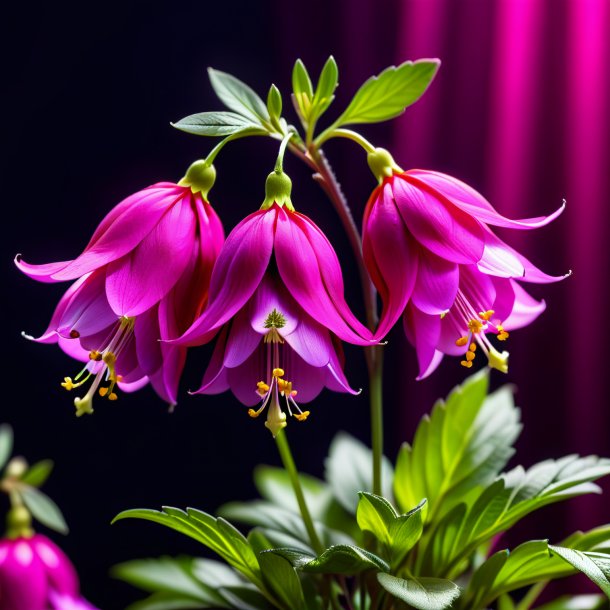 Picture of a fuchsia christmas aconite