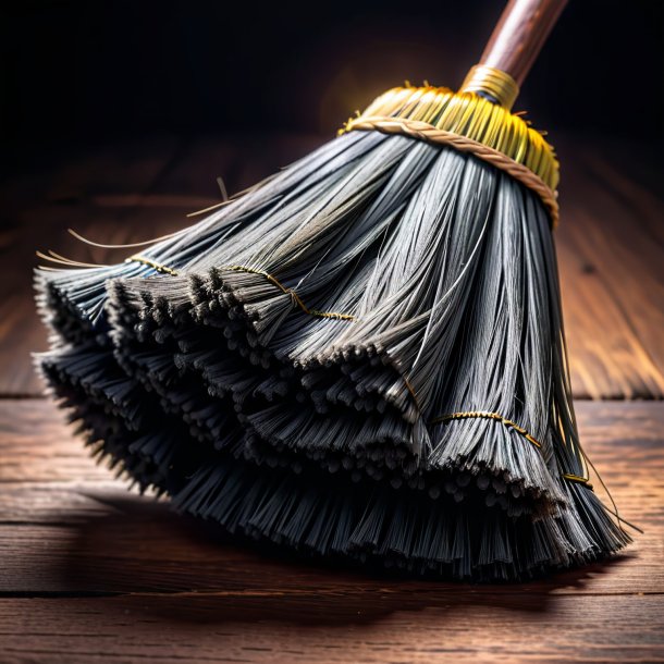 "picture of a charcoal broom, prickly"