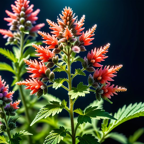 Image of a coral motherwort