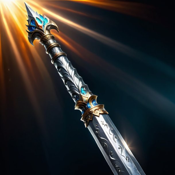 Depiction of a silver king's spear