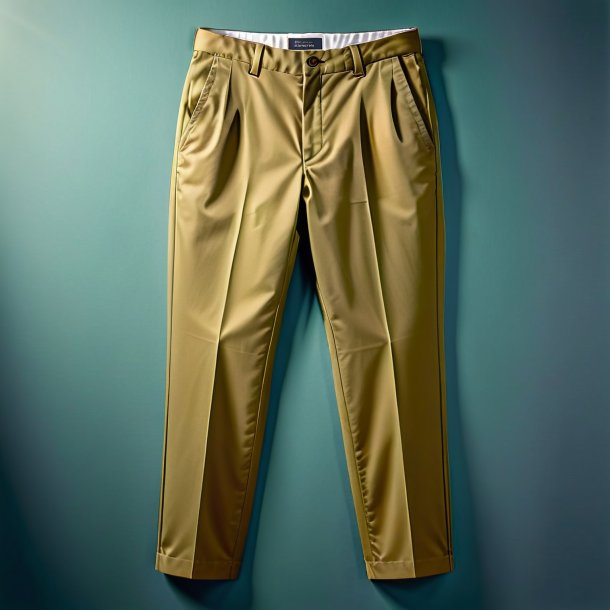 Picture of a khaki trousers from paper