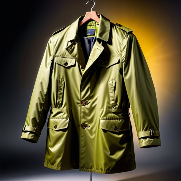 Picture of a olive coat from polyethylene