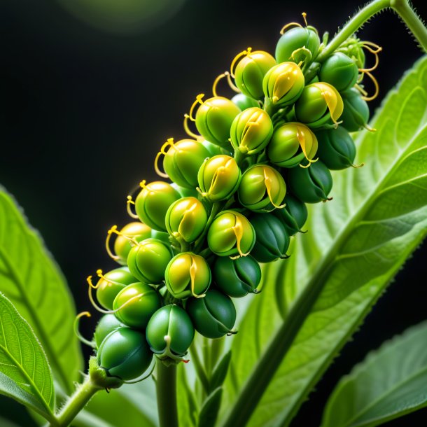 "pic d'une vessie verte de pois, senna"