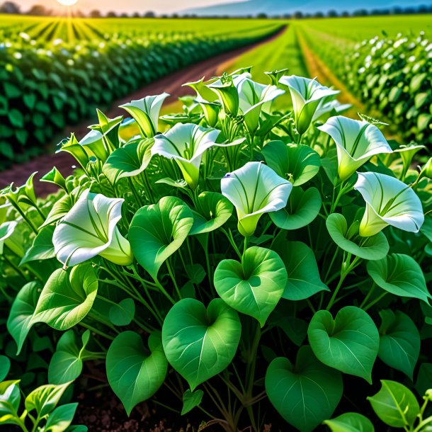 "photo of a green bindweed, field"