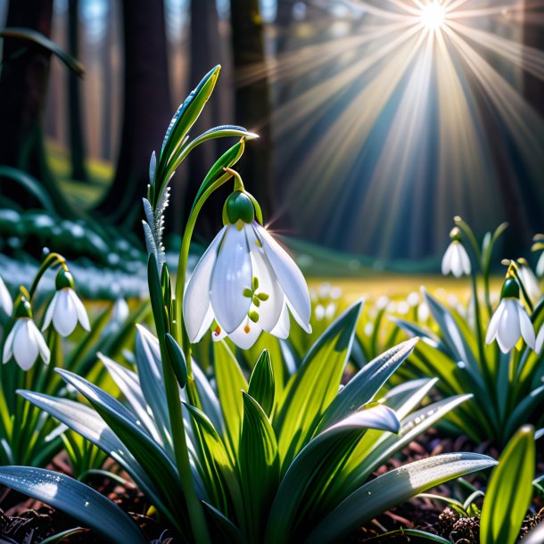 Image of a silver snowdrop