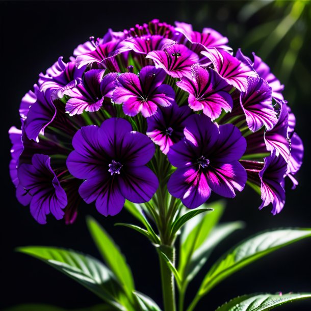 Portrait of a purple sweet william