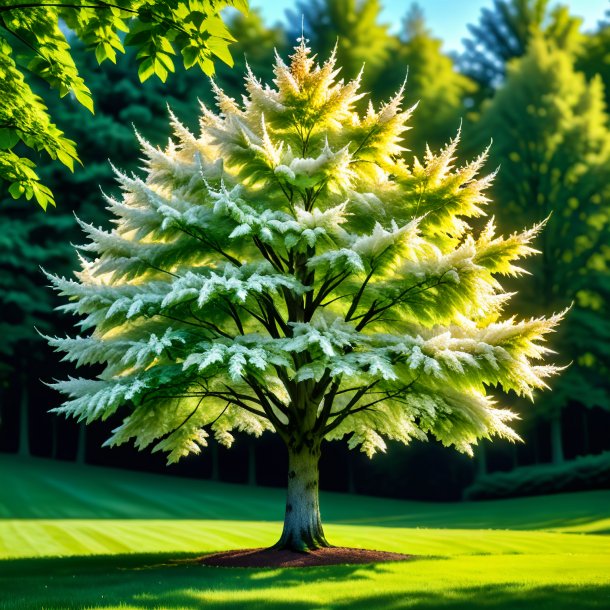 Figure of a white hornbeam