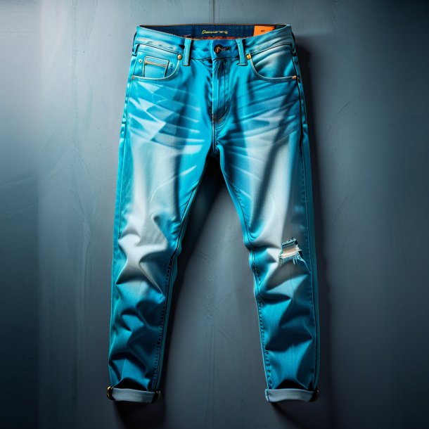 Foto de un jeans de aguamarine de hormigón