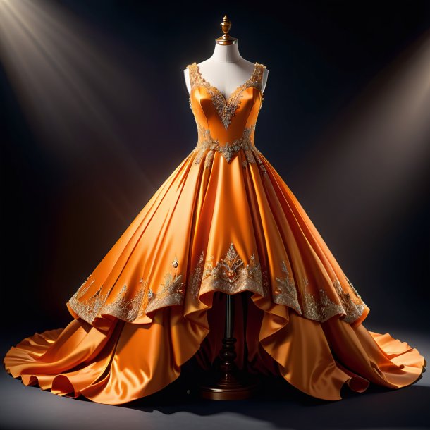 Clipart d'une robe orange de gypse