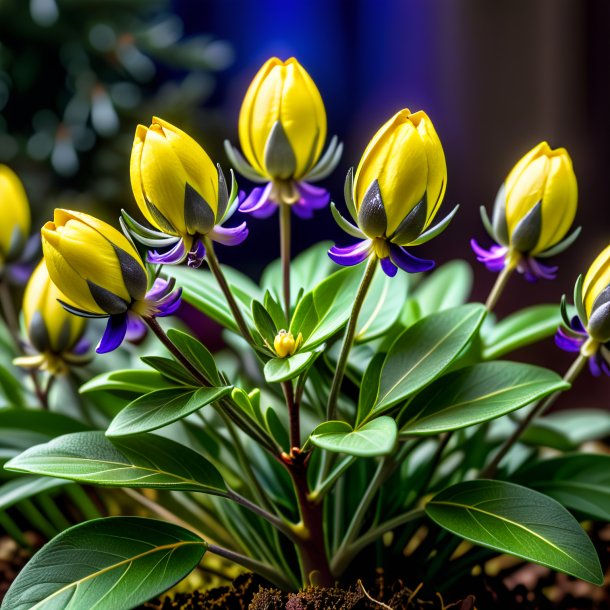 Picture of a olive christmas aconite