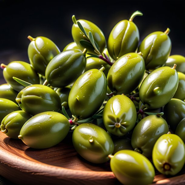 Imagerie d'un haricot d'olive