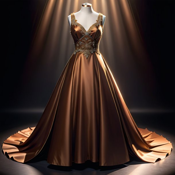 Clipart of a brown dress from metal