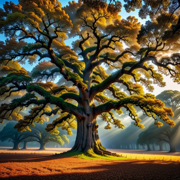 Photo of a brown oak