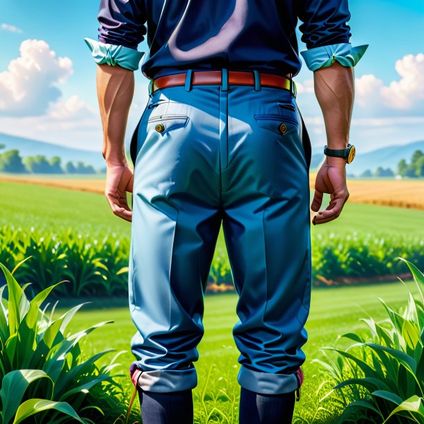 Photo of a fish in a trousers on the field