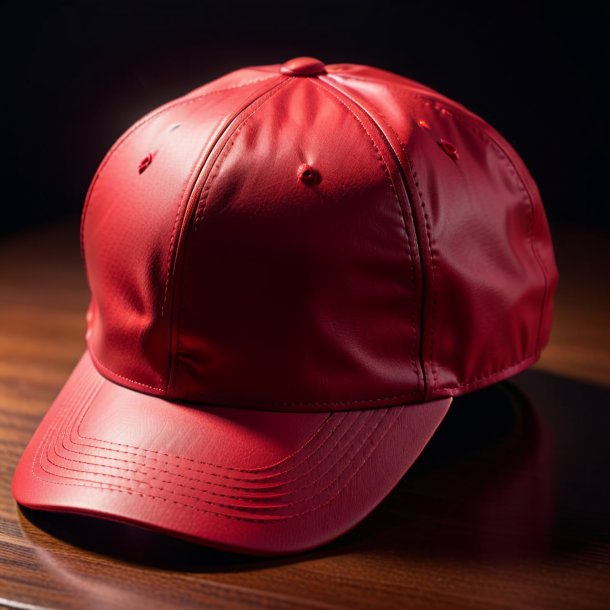 Photography of a crimson cap from paper