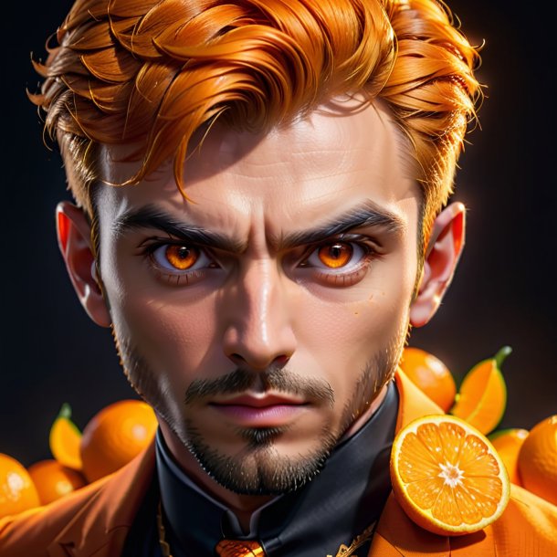 Portrait of a orange xyris