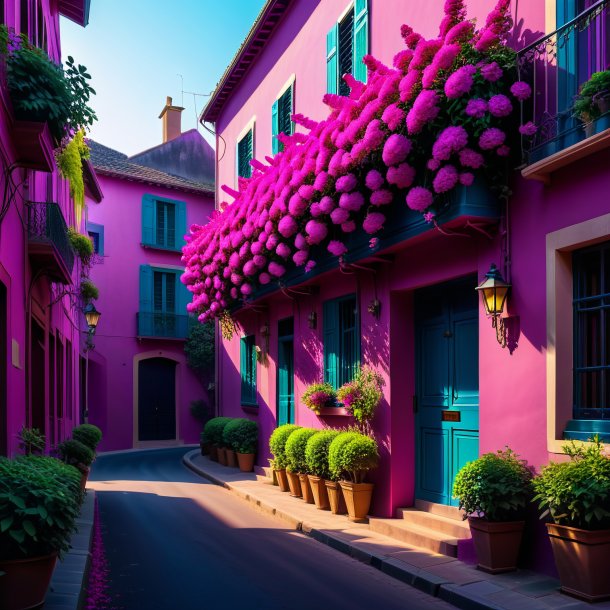 Imagen de una magenta rue