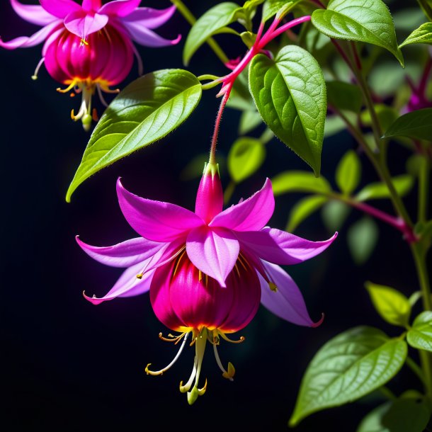 Représentation d'une ombre de nuit fuchsia