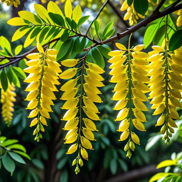 Foto de un caqui laburnum