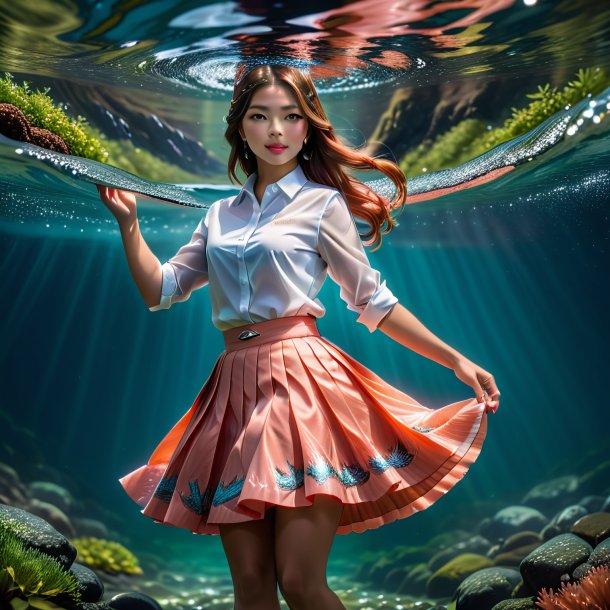 Photo of a salmon in a skirt in the water