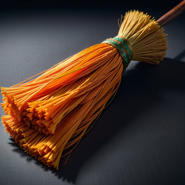 "portrait of a orange broom, spanish"