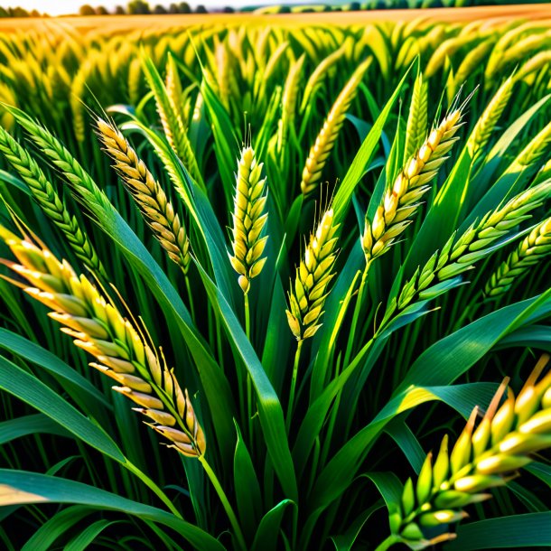 Image d'un manteau de blé de l'herbe