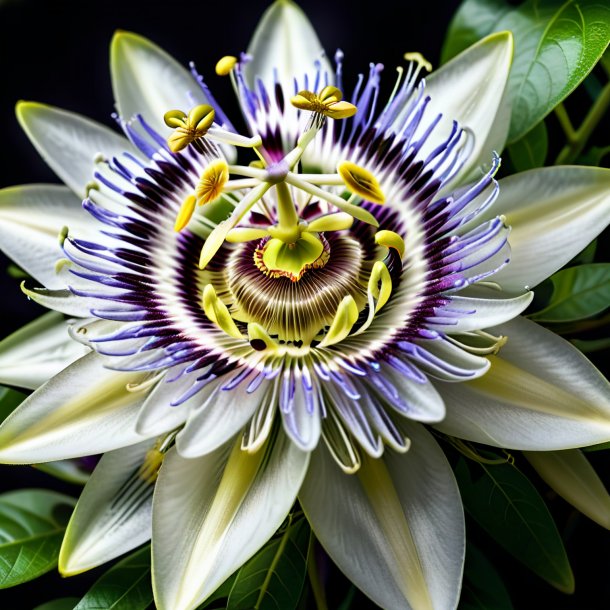 Foto de una flor gris pasión