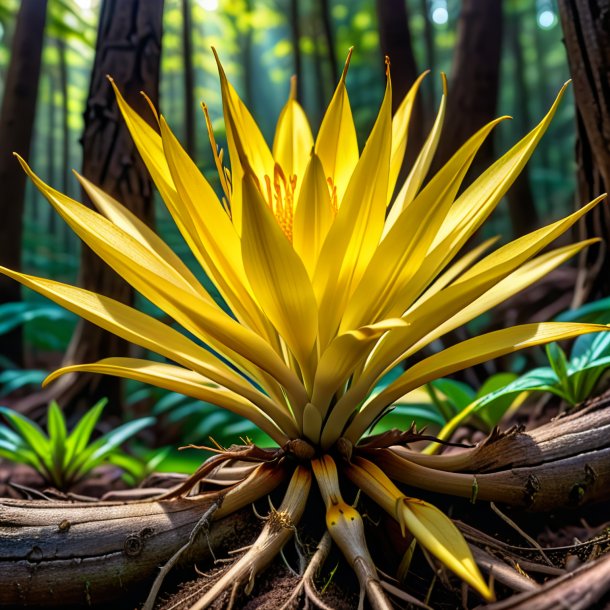 Drawing of a brown yellowroot