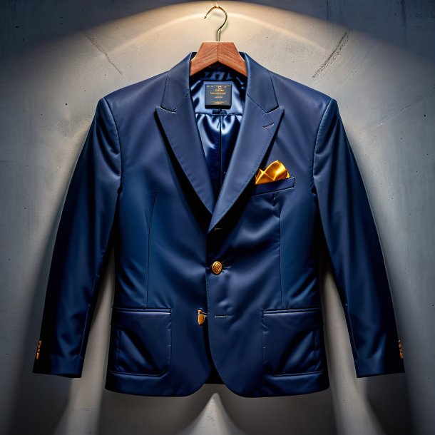 Picture of a navy blue jacket from concrete