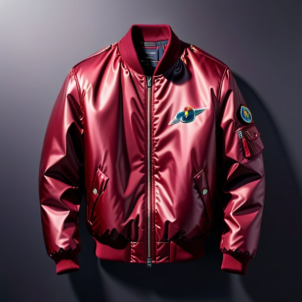 Drawing of a maroon jacket from polyethylene