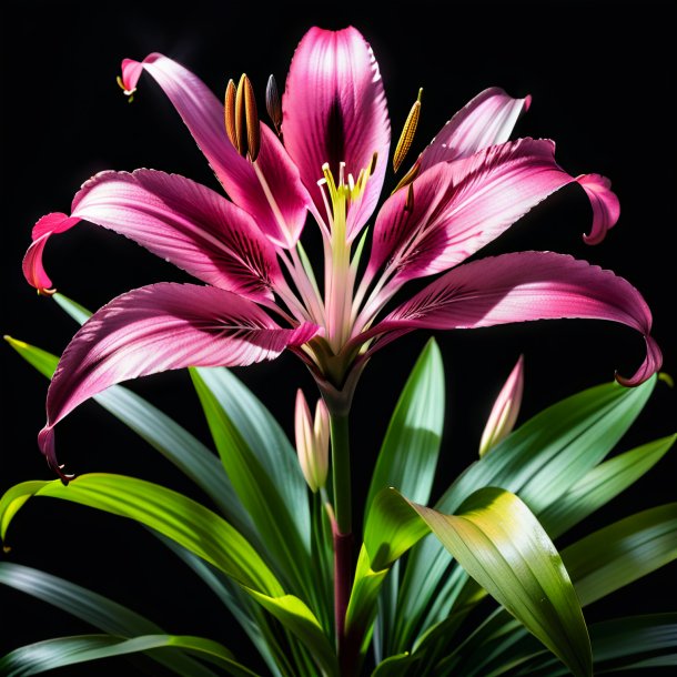 Photography of a charcoal hybrid crinum