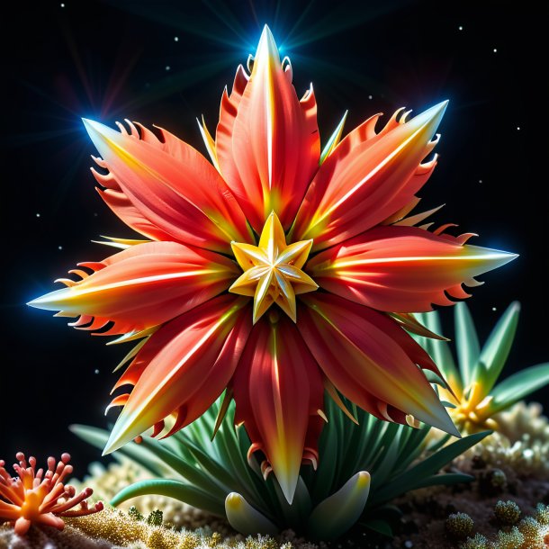 "depiction of a coral star of bethlehem, pyramidal"