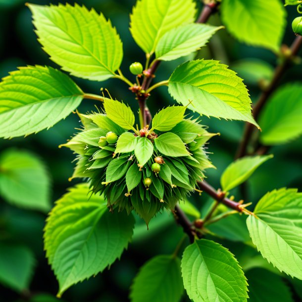 Portrait of a green hazel