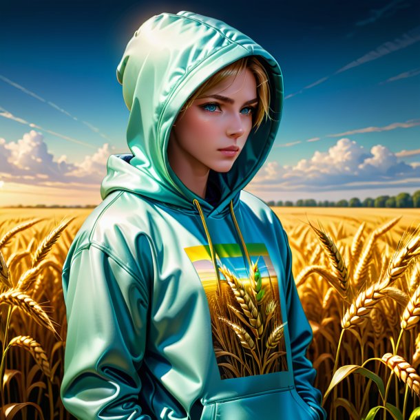 Drawing of a wheat hoodie from polyethylene